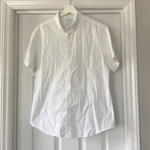 Denim & Flower Slim fit button down short sleeve shirt